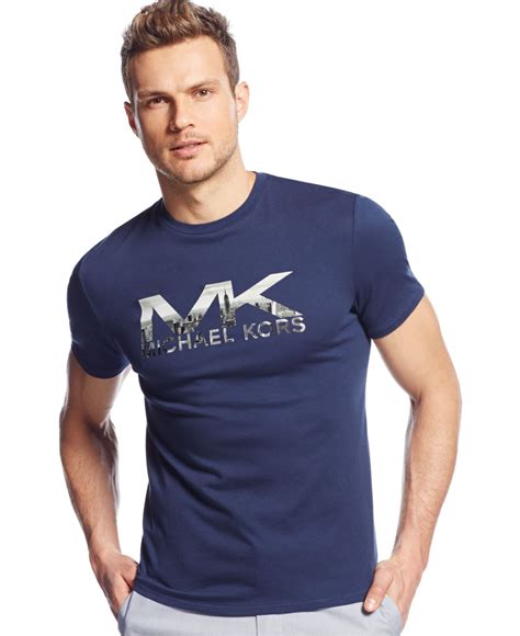 michael kors blue shirt|michael kors men's shirts clearance.